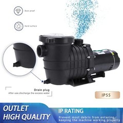 1.5HP for Hayward Swimming Pool Pump Motor In/Above Ground w/ Filter Basket