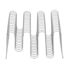 Modern Silver Side Table, Iron Silver Side Table, M-shaped Side Table Decoration