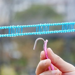 1 PCS Clotheslines 3m Portable Windproof Clothesline for Outdoor Indoor Home
