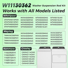 Genuine OEM Whirlpool Washer Suspension Rod Kit W11130362 WTW5000DW2 WTW5000DW3