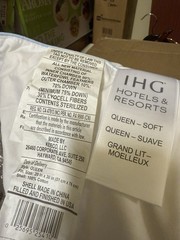 IHG Featherbest SOFT Pillow Featured at IHG Hotels INCLUDES FREE PILLOWCASE