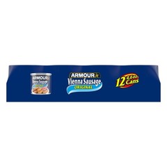 Armour Original Vienna Sausage -12g Protein Per Serving, 4.6 oz Can Pack of 12