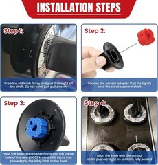 Universal Stove Knob Compatible With Electric Gas Stove Replacement Range Kit