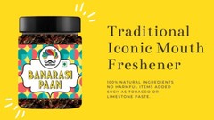 Banarasi Meetha Paan Mukhwas Mouth Freshener Digestive After-Meal Snack 300g JAR