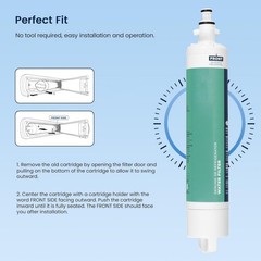 For GE RPWFE Water Filter Refrigerator Cartridge No Chip Required Installation