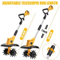 Cordless Garden Tiller Cultivator For Dewalt 20V Battery Farm Soil Cultivator