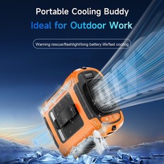Portable Waist Fan Clip On 10000mAh Rechargeable Personal Cooling Neck Shirt Fan