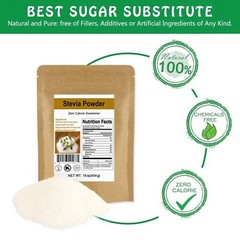 3*16oz CCnature Stevia Powder Pure Stevia Extract Powder Sweetener Substitute