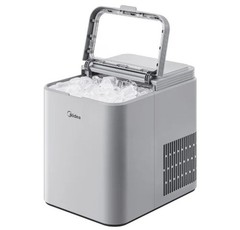 Midea Countertop Bullet Ice Maker 26.5 lb 2 Sizes Fast 6‑Min Ice Auto‑Clean Port