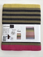 IKEA MAVINN Cushion Cover Striped Multicolor 16×23″ New 505.749.58