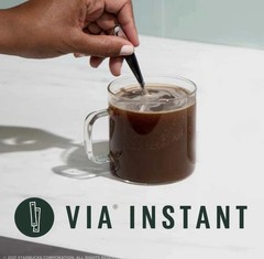 50 Packets Starbucks VIA Instant Coffee Italian Dark Roast Arabica LOT Travel