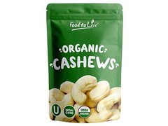 Organic Whole Large Cashews,W240 – Non-GMO, Kosher, Raw, Vegan – by Food To Live