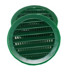 2″ Round Plastic Louver Soffit Air Vent Reptile Screen Grille Cover