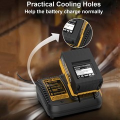 3A For DeWalt 20V Max Battery Charger 12V Fast Charging DCB115 DCB112 DCB1104