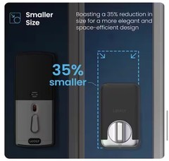 Lockly FingerPrint Secure Pro Zeno Satin Nickel Deadbolt WiFi Smart Lock Alexa