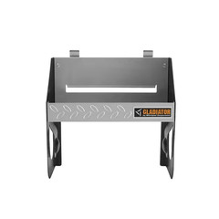 12 In. W X 6.5 In. D Silver Tread Plate Steel Clean-Up Caddy Garage Storage for