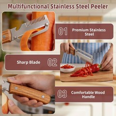 3 in 1 Multi-Functional Vegetable Peeler for Kitchen Stainless Steel Peeler