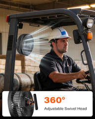 Golf Cart Fan, 7.5″ Rechargeable Magnetic Fan with 4 Speed Modes, up to 15 Hours