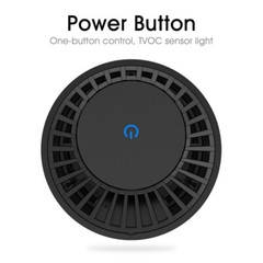 True HEPA Air Purifier for Car Smoker Air Cleaner Ionizer TVOCs Odor Dust Sensor