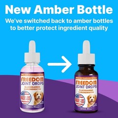 Freedom Joint Drops for Dogs with Hyaluronic Acid, MSM, Glucosamine, & Chondroit