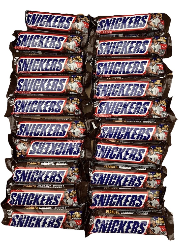 (18) Snickers Chocolate, Carmel & Peanut Candy , 1.86oz Per, BB 05/26