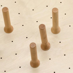 0.62 In. H X 24.25 In. W X 21.25 In. D Small Wood Peg Board Drawer Insert