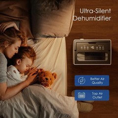 52 Pt. 4500 sq. ft. Large Home Dehumidifier with Drain and Water Tank,Indoor