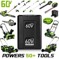 60V 5.0Ah For Greenworks Pro 60V Max Lithium Ion Battery LB60A00 LB60A02 LB60A03