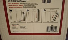 Deflect-O Aluminum Silver/White Oval Adjustable Skinny Duct 4.875 D x 27 to 48″L