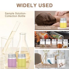 15 Pack 40ml (1.35 oz) Small Glass Vials with Screw Caps, Clear Empty Sample …