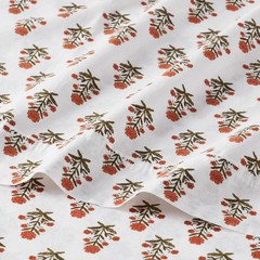 Twin/Twin XL 250 Thread Count Organic Percale Sheet Set Mum Flower –
