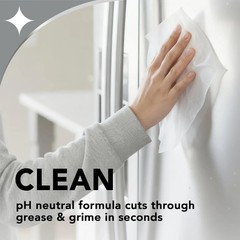 Stainless Steel Cleaner: 30 Count Cleaning Wipes, Removes Dirt, Grime, Grease