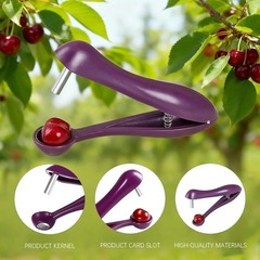 New 5” Cherry Fruit Kitchen Pitter Remover Olive Corer Seed Remove Pit Tool **