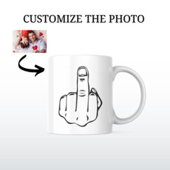 Personalized mug with text photo name logo personalized gift funny coffee mug 06