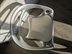 Ross Lovegrove for Bernhardt “Go” Chair – Magnesium – Silver/Tan