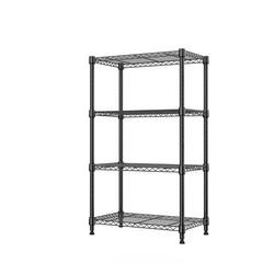 5-Tier Garage Rack Wire Unit Adjustable Storage Shelf Steel Heavy Duty Black 63″