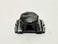 LOT OF 4 – AJAX OLD IRON SILVER BLACK CABINET KNOB PULL W/ BACKPLATE & SCREWS