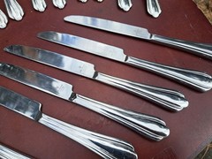 Waterford LINEAR 18/10 Stainless Flatware Vietnam Lot Of 25 Pieces