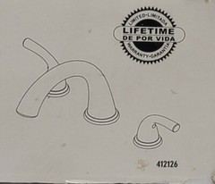 Roman Tub Wide Spread 3 Hole Trim Faucet Handles Brushed Nickel