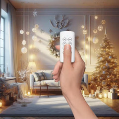 Commercial Electric Wireless Indoor Remote Control AC/DC Adapter, White(3-Pack)