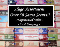 Satya Nag Champa 60’S PATCHOULI Incense Sticks Choose Amount (Sixties Patchouly)