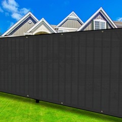 6X50ft Privacy Fence Cover Screen Fencing Mesh Shade Cover for Garden Yard Black