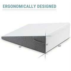 Wedge Pillow for Sleeping Support Bed Wedge Memory Foam Cushion 24″ x 24″ x 10″