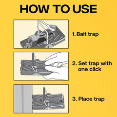 M144-2B Instant Power-Kill Easy Set Reusable Rat Trap – 2 Traps