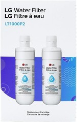 2 Pk Genuine LG LT1000P2 6-Month / 200 Gal Refrigerator Replacement Water Filter