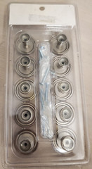 Warwick Satin Nickel 1 1/4″ Cabinet Knob Pull ~ 10 Pack ~ Contemporary Style