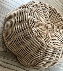 New IKEA SMORFISK Bread Basket Rattan 27×8 cm (11×3 “) 106.121.13