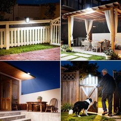 Clip on Solar Lights for Fence, 3 Modes Solar Motion Lights Outdoor Waterproof