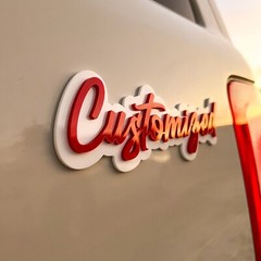 Custom Car Acrylic Emblem Badge MULTI COLOR Customized Text Names