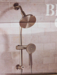 Better Homes & Gardens Dual Docking Magnetic Slide Bar Combo Showerhead-Satin